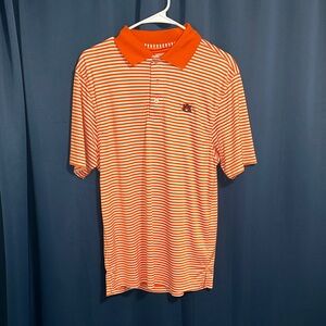 TigerWear Orange Striped Auburn Polo Shirt